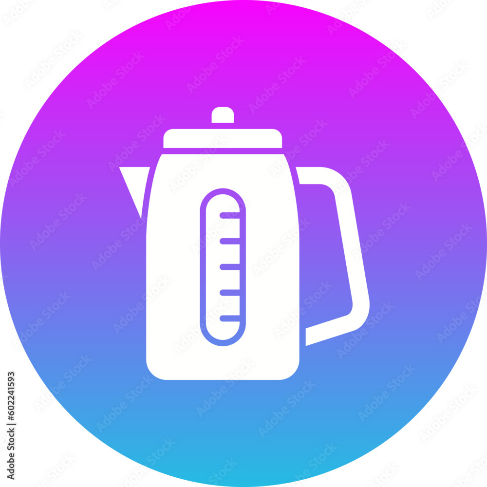 Kettle Gradient Circle Glyph Inverted Icon Kettle Gradient Circle Glyph Inverted Icon