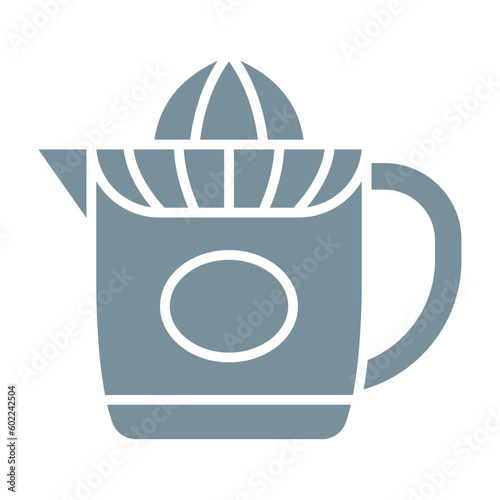 Orange squeezer Multicolor Glyph Icon
