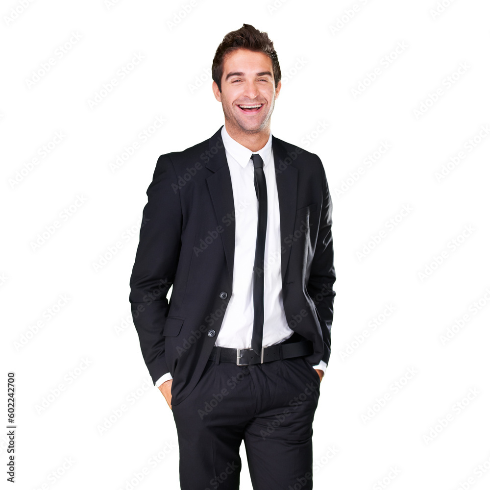 Business man, portrait and laughing in studio for fashion, mockup space and professional style. Corporate male model isolated on a white background for happiness, funny and comic expression on face Business man, portrait and laughing in studio for fashion, mockup space and professional style. Corporate male model isolated on a white background for happiness, funny and comic expression on face