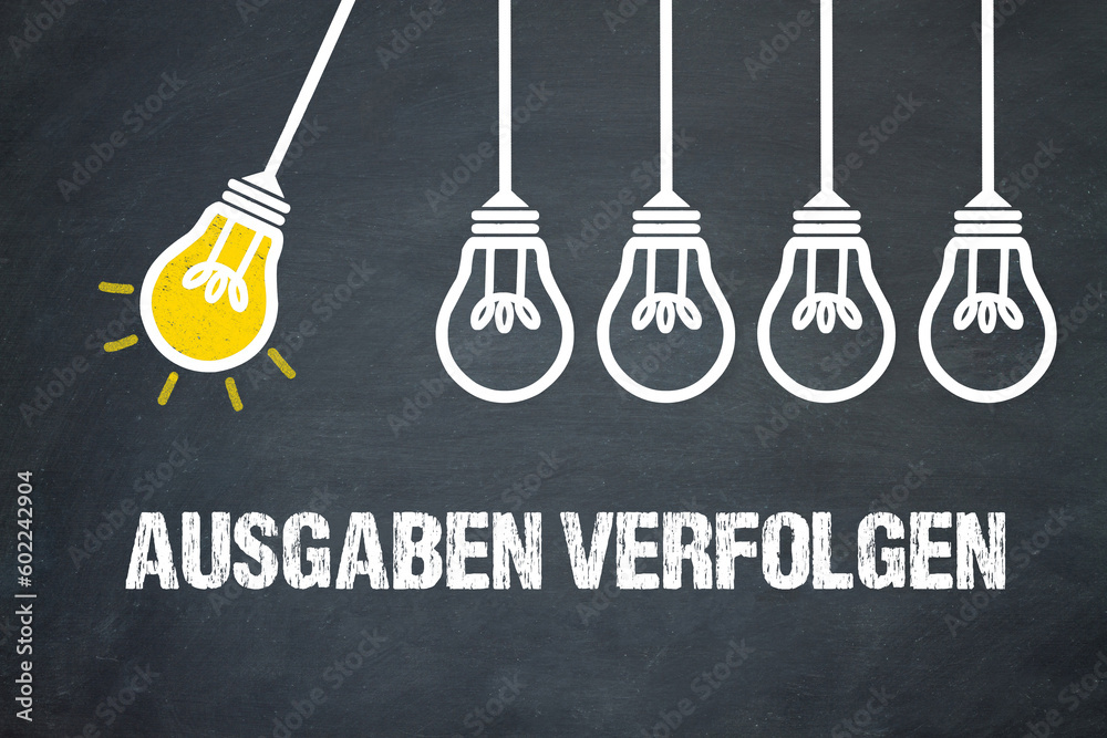 Fototapeta premium Ausgaben verfolgen