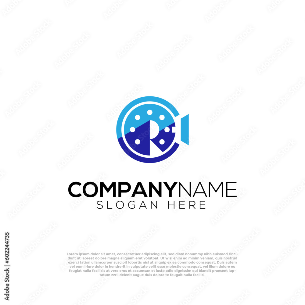 Vector roll movie logo