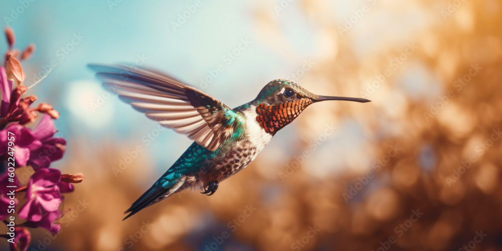 Fototapeta premium shimmering kingfisher, generative ai