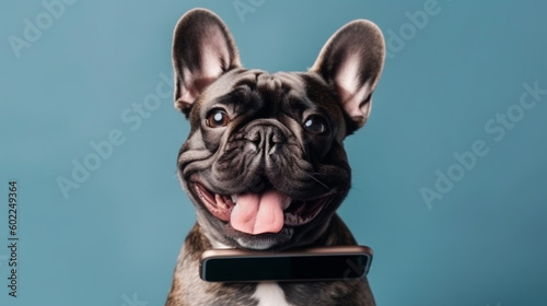 Happy smiling and surprising smart dog © Piyumi