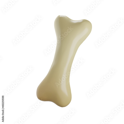 dog' bone 3d object on png background,cat'bone