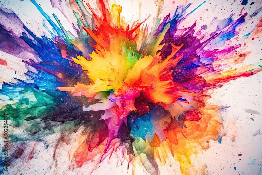 abstract background with burst of colors