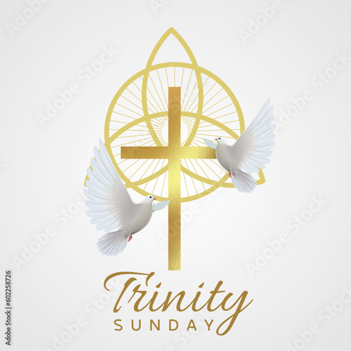 Trinity Sunday Illustration For The Traditional Christian Holiday