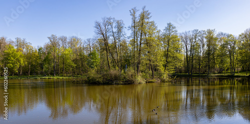 Park in Młochów, Mazovia, Poland