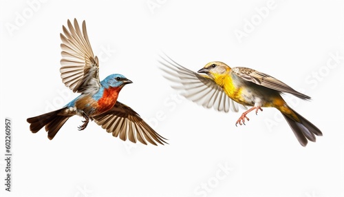 Colorful birds, bird standing, bird flying, group of birds, flying birds © TimesLight