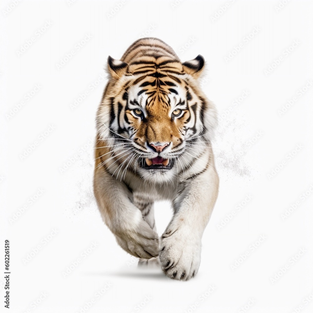 Obraz premium A majestic strong beautiful tiger, running tiger