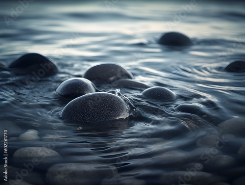 Serene Ripples: Tranquil Waves from a Single Pebble Background