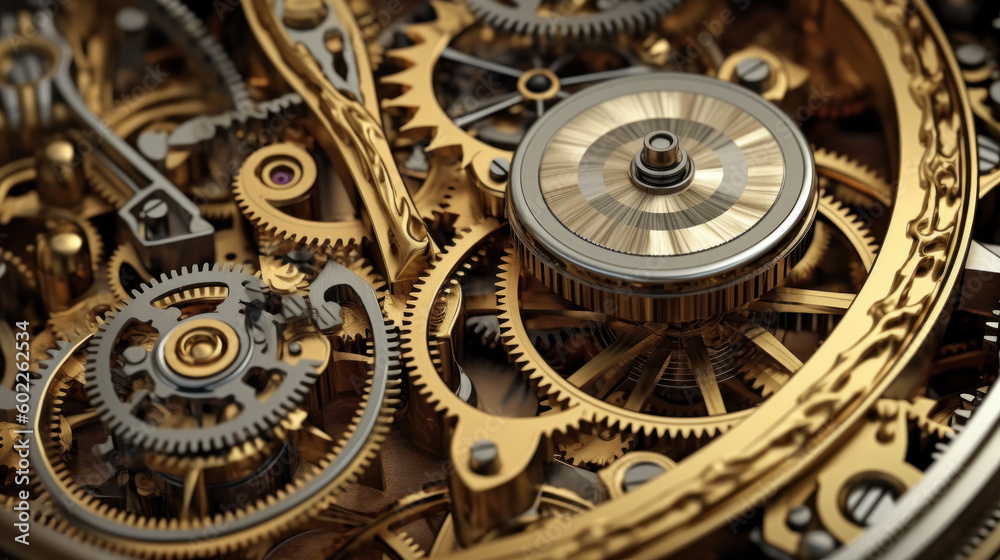 Mechanical Marvel: A Captivating Steampunk Macro Journey. Generative AI Mechanical Marvel: A Captivating Steampunk Macro Journey. Generative AI