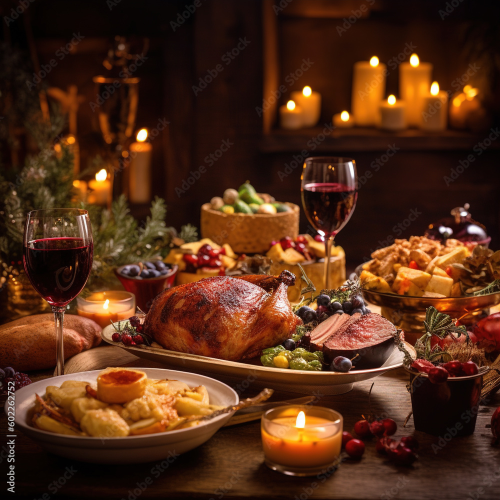 Christmas Day is an important occasion, and chicken and beef are delicious options for the celebratory feast. It is a very special day of celebration.