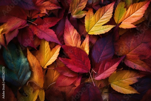 autumn leaves pattern -Ai