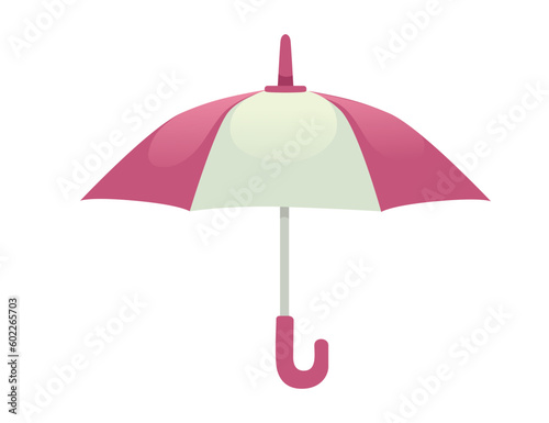 Opened umbrella vector illustration isolated on white background