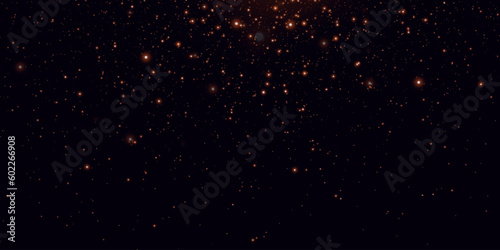 Night starry sky. Starlight or light effect. Shining stars. light effect. Star or spotlight beams. Light dust.
