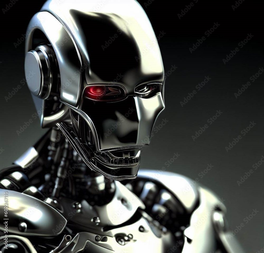 Scary looking robot from the future - terminator Scary looking robot from the future - terminator