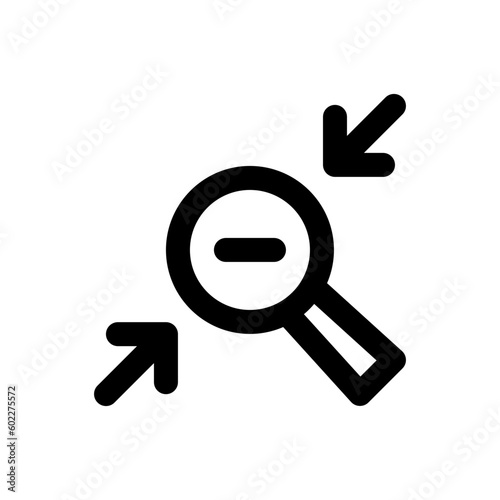 zoom out line icon