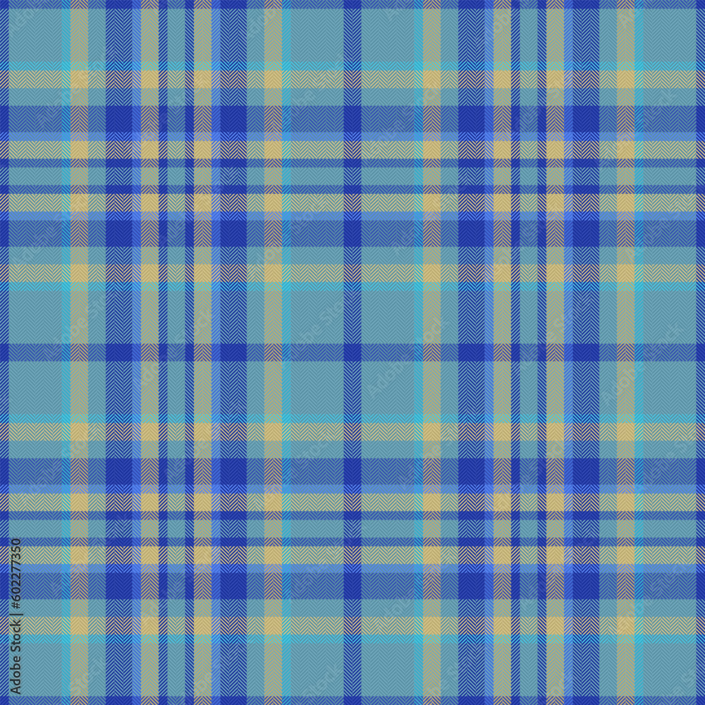 Tartan seamless plaid. Pattern background fabric. Textile check texture vector.
