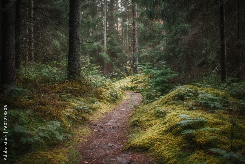 Obraz premium pine forest- Ai