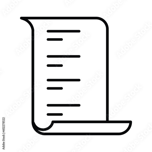 Document paper text file note list icon illustration