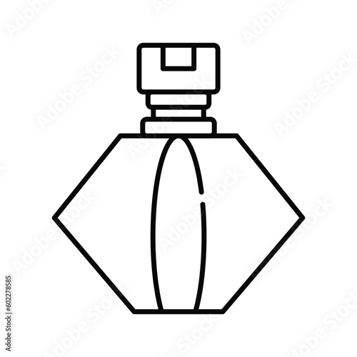 Perfume cologne fragrance bottle beauty cosmetic icon illustration