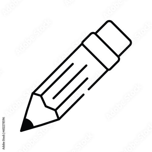 Pencil pen writing drawing editing icon illustration