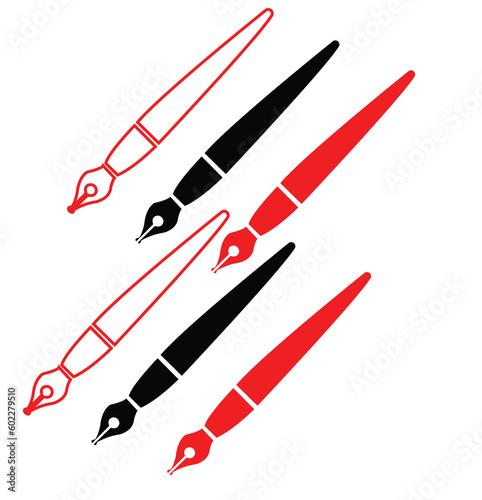 Ball pen linear icon. Thin line illustration. Ballpoint pen. Contour symbol. Vector isolated outline drawing