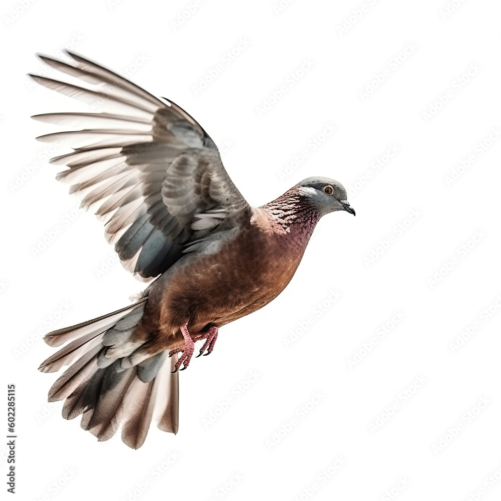 Pigeon on white background Pigeon on white background