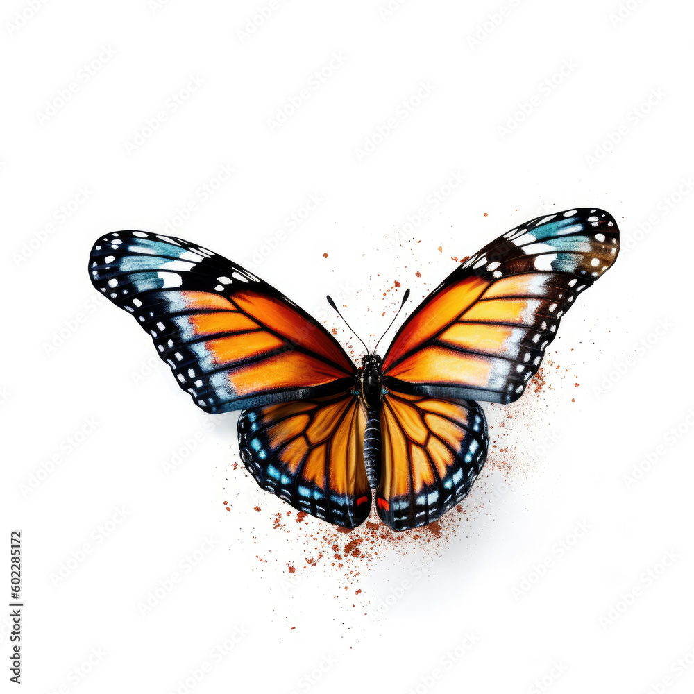 Fototapeta premium butterfly isolated on white background