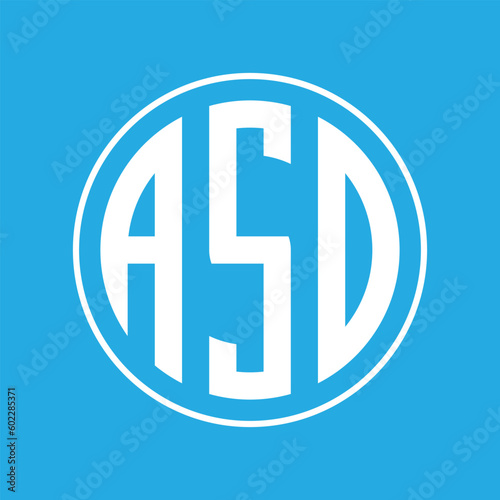 ASD named Company Vector Logo Design Template