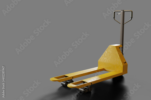 Pallet jack. Warehouse trol...