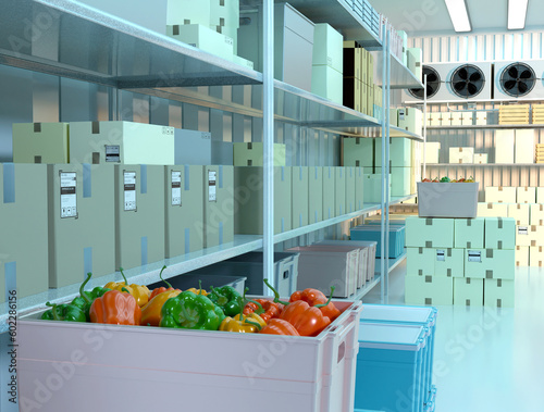 Photography Industrial refrigerator