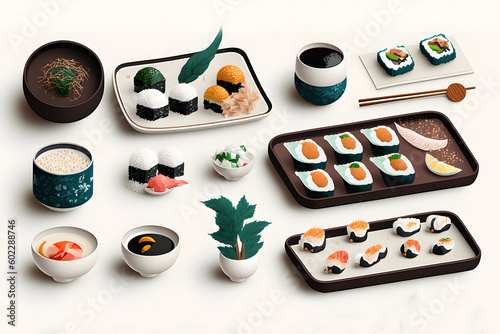 Japan Food Selection, Food background series