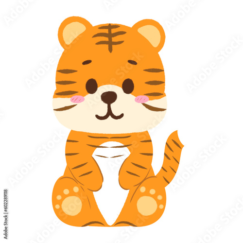 Tiger characters set collection 