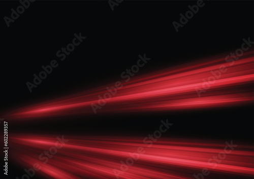 Modern abstract high-speed light motion effect on black background. vector illustration.