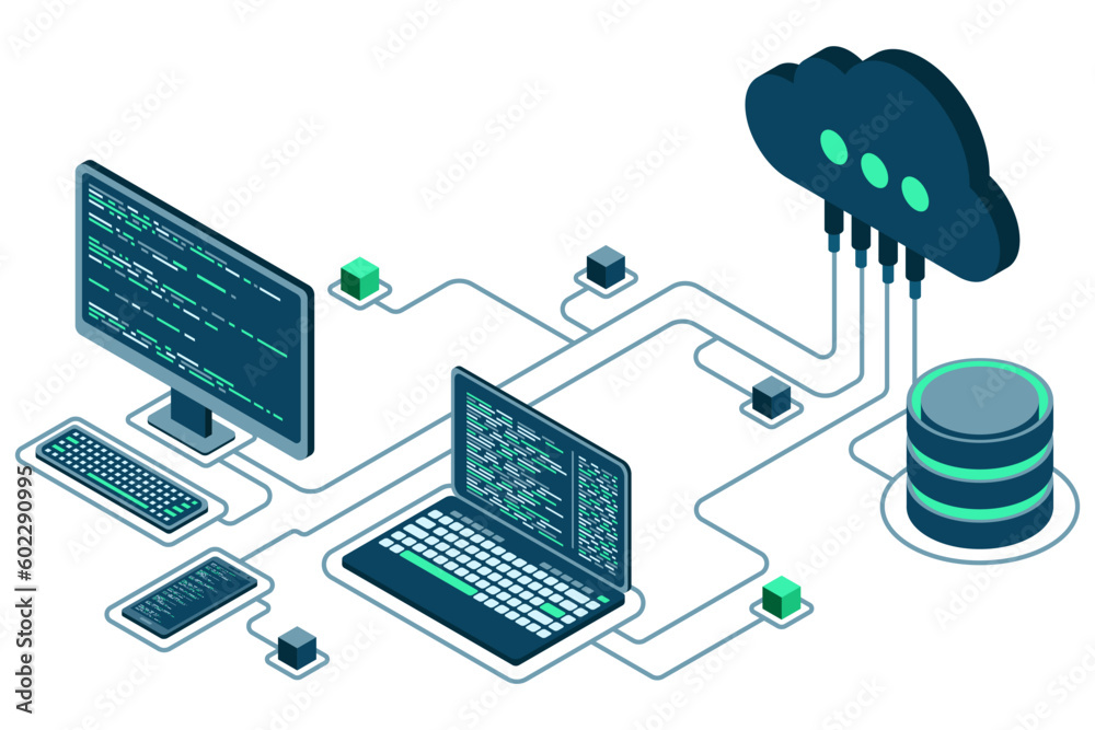 Poster Cloud technology computing concept – Wall Art | UkPosters