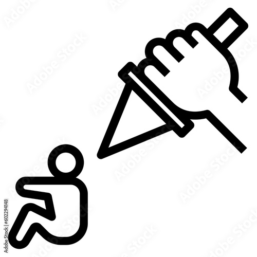 alone outline style icon