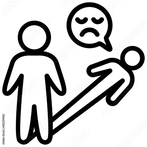 alone outline style icon