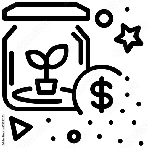 business outline style icon