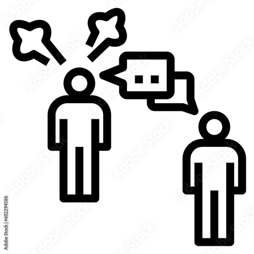 debate outline style icon