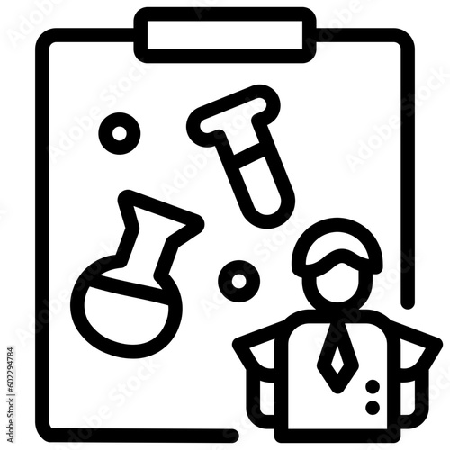 examine outline style icon