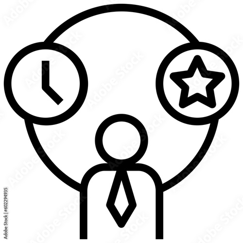 experience outline style icon