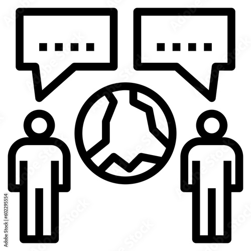 negotiate outline style icon