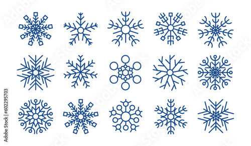Snowflakes winter collection