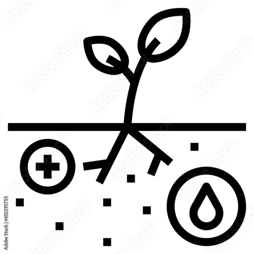 plant outline style icon