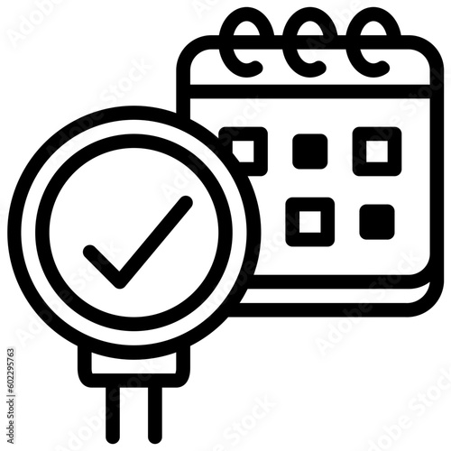 planning outline style icon