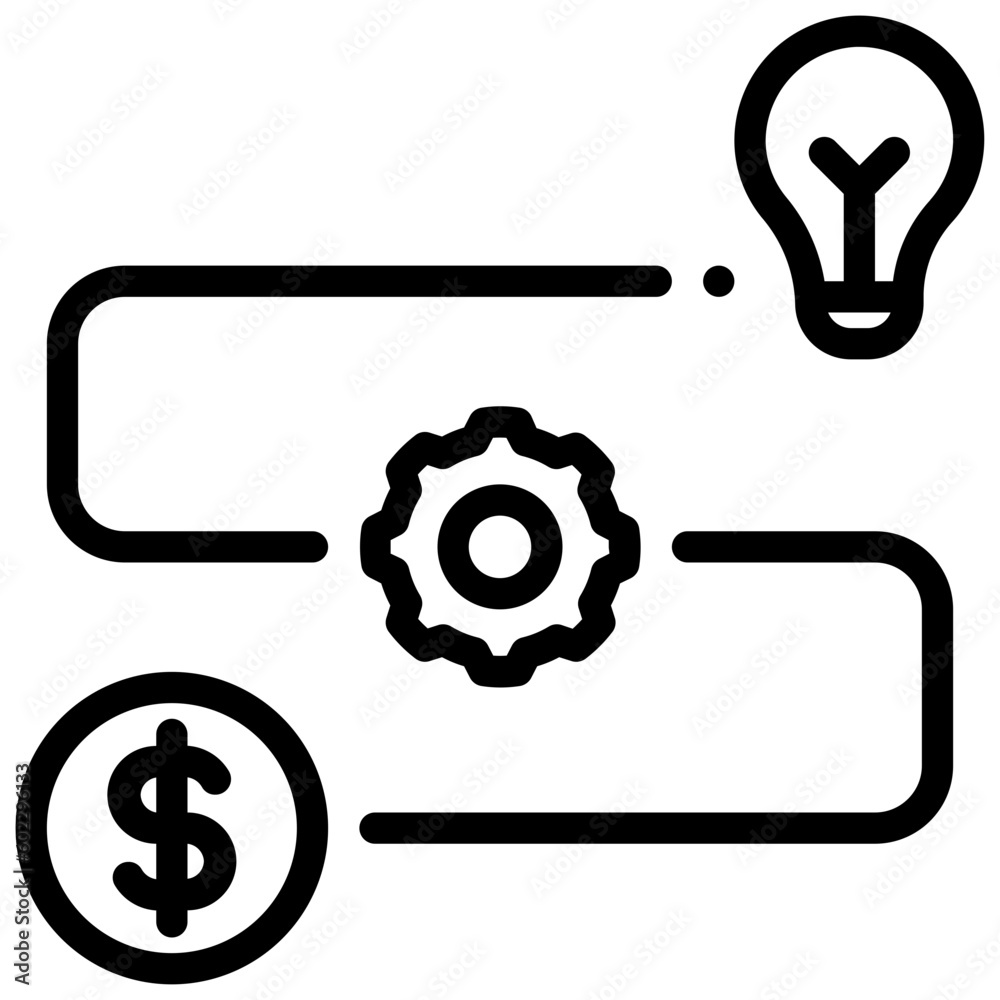 startup outline style icon