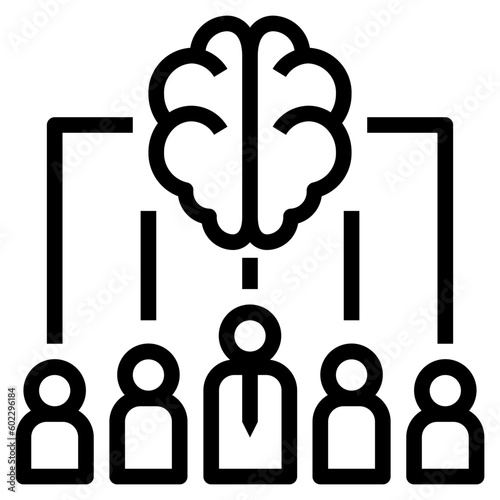 team outline style icon