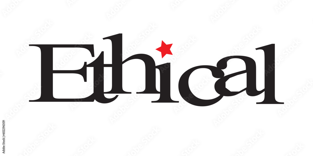 Business Ethics Solid Isolated with Text for use any templet Business Ethics Solid Isolated with Text for use any templet