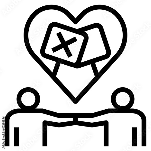 unite outline style icon